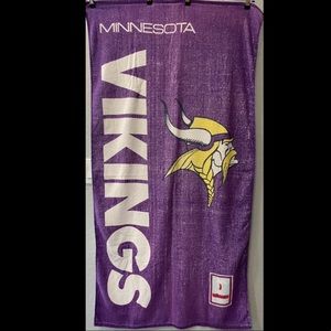 Vintage ‘90s Minnesota Vikings Beach Towel 57”